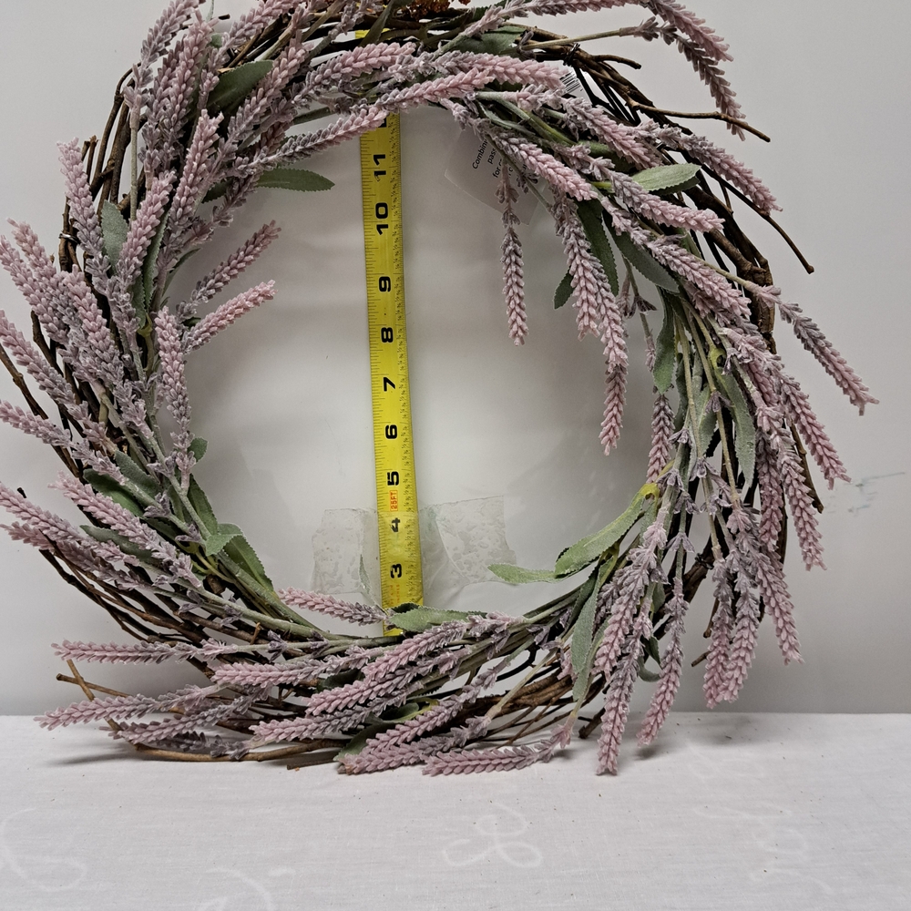 Primitives by Kathy Lavender Pink and Sage Green Spring Wreath